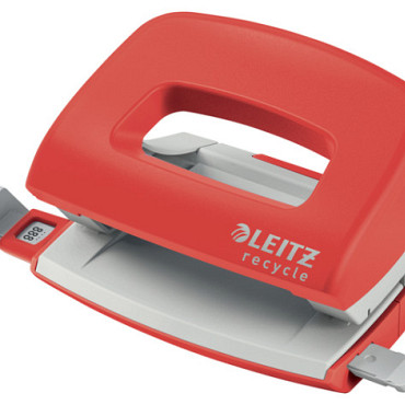 Perforator Leitz Nexxt Recycle mini 10 vel rood
