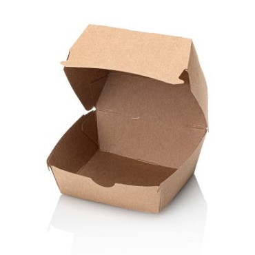 Hamburgerbox Kraft Small 90x90x70mm 100 stuks