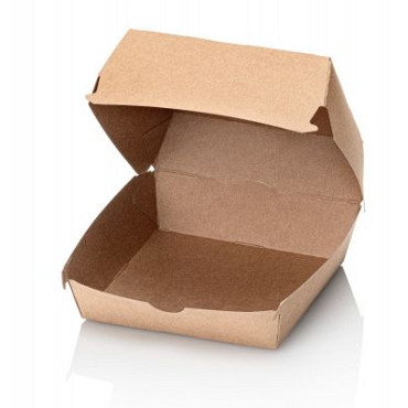 Hamburgerbox Kraft Large 120x120x100mm 100 stuks
