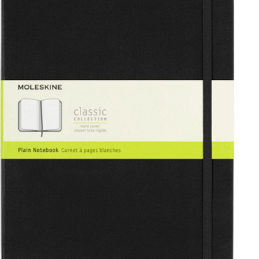 Notitieboek Moleskine XL 190x250mm blanco hard cover zwart