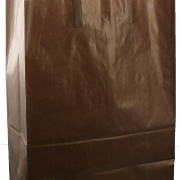 Papieren tas 32x15x43cm 50st choco bruin OP=OP