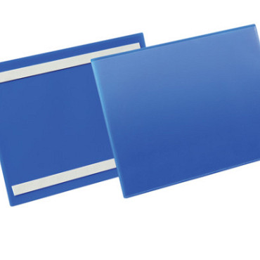 Documenthoes Durable zelfklevend A4 liggend blauw
