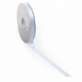 Satijnlint PREMIUM Double face 25mm x 25 meter lichtblauw