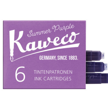 Inktpatroon Kaweco aubergine doosje à 6 stuks