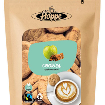Koekjes Hoppe Cookies fairtrade appel kaneel circa 125stuks