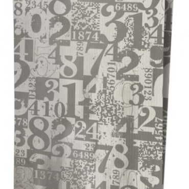 Cadeauzakjes 16x8x27cm 250 stuks wit met zilver - Cijfers