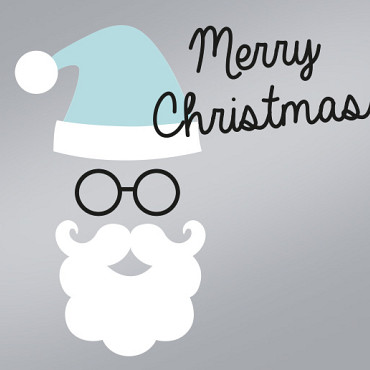 Etiket / Sticker KERST Kerstman Merry Christmas 500 stuks