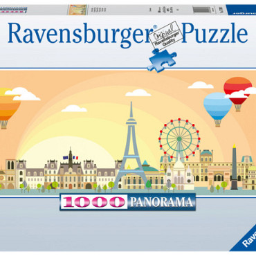 Puzzel Ravensburger Een dag in Parijs 1000 stukjes