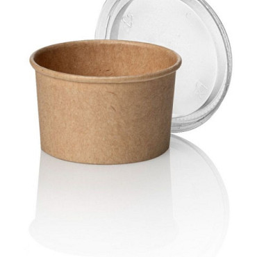kraft paper saus cup 62x38mm - 50ml 50 stuks