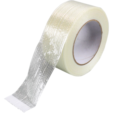 Versterkte tape, PVC, 50mm x 50mtr, transparant