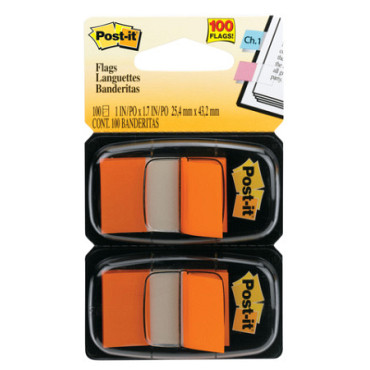 Indextabs 3M Post-it 680 25.4x43.2mm duopack oranje