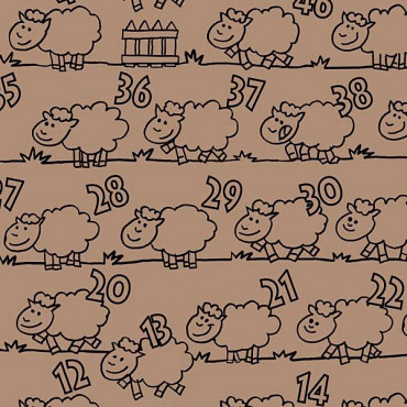 Cadeaupapier 50cm des. 1516 Schapen Tellen