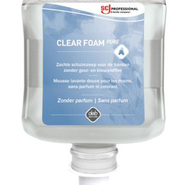 Handzeep SCJ Clear Foam Pure parfumvrij 1liter