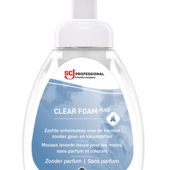 Handzeep SCJ Clear Foam Pure parfumvrij 250ml