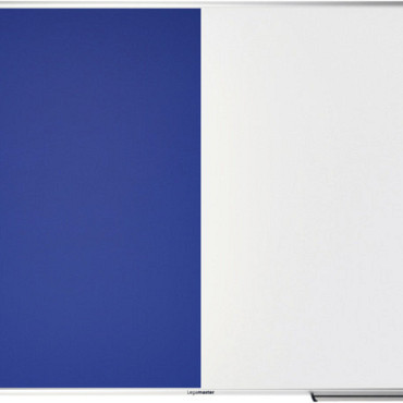 Combibord Legamaster UNITE blauw vilt-whiteboard 90x120cm