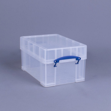 Opbergbox Really Useful 9 liter XL 395x255x205mm transparant wit