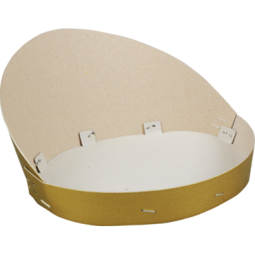 Fruitschaal ovaal 43cm 25 stuks GOUD