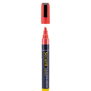 Krijtstift SECURIT SMA-510 platte punt 2-6mm rood