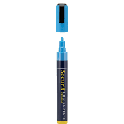 Krijtstift SECURIT SMA-510 platte punt 2-6mm lichtblauw
