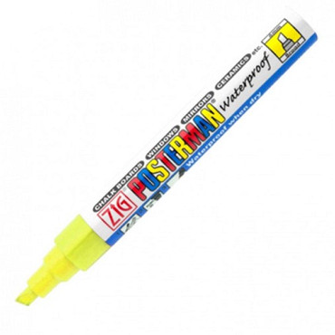 Krijtstift posterman PMA-50 beitelpunt 2-6mm fluor geel
