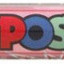 Verfstift Posca PC3M fijn glitter rood