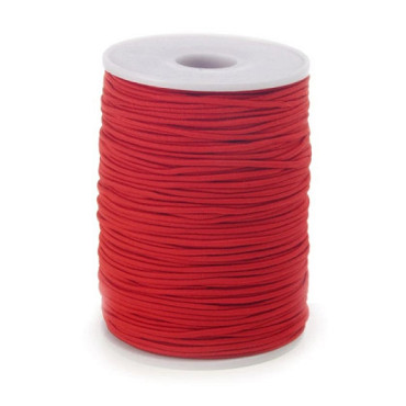 Rond elastiek rood 2mm x 100 meter op rol