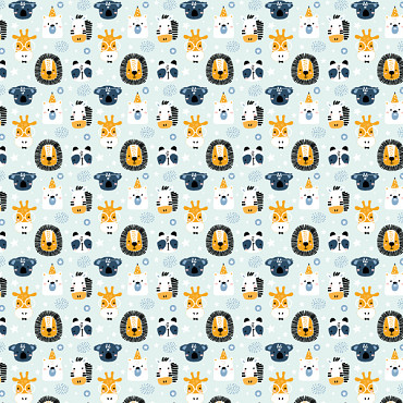 Cadeaupapier 50cm dessin 491 dierenprint leeuwenkop