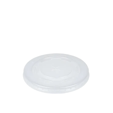 Deksel PS Milkshakebeker plat met kruis Ø90mms 50 stuks