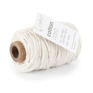 Cotton Cord / Katoen touw 50 meter creme ø2mm
