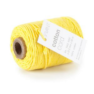 Cotton Cord / Katoen touw 50 meter mosterd geel ø2mm