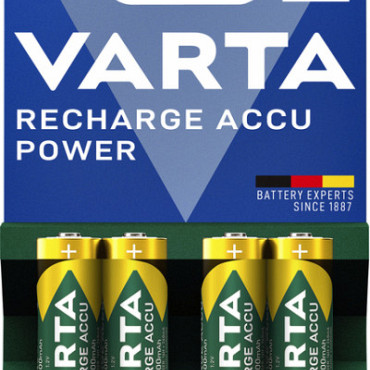 Batterij oplaadbaar Varta 4x AA 2600mAh ready2use