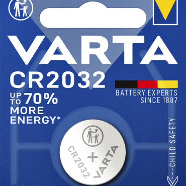 Batterij Varta knoopcel CR2032 lithium blister à 1stuk