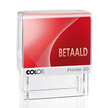 Tekststempel Colop Printer 20/L betaald rood