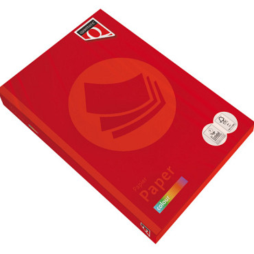 Kopieerpapier Quantore Colour A4 160gr felrood 250 vel