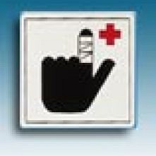 Apli sticker 114x114mm ehbo - verbandtrommel