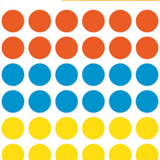 Etiket HERMA 1851 rond 12mm assorti 240stuks
