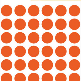 Etiket HERMA 1862 rond 12mm rood 240stuks