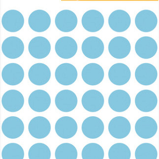 Etiket HERMA 1863 rond 12mm blauw 240 stuks