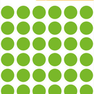 Etiket HERMA 1865 rond 12mm groen 240stuks