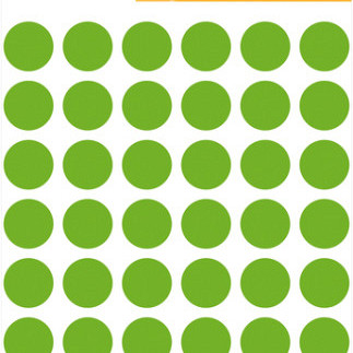 Etiket HERMA 1868 rond 12mm fluor groen 240stuks
