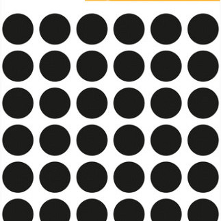 Etiket HERMA 1869 rond 12mm zwart 240 stuks