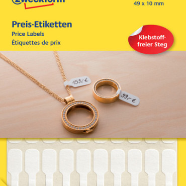 Etiket Avery Zweckform 3335 49x10mm wit 924stuks