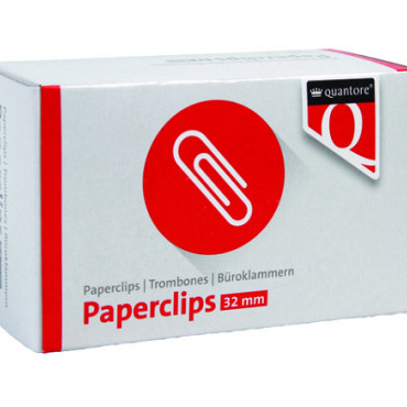 Paperclip Quantore R2 32mm kort 100 stuks