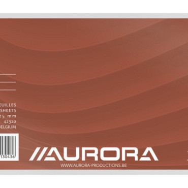 Systeemkaart Aurora 200x125mm lijn met rode koplijn 210gr wit 100 vel