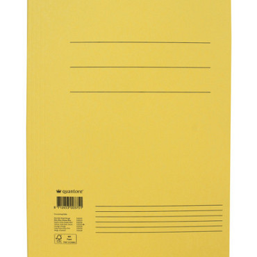 Dossiermap Quantore folio 250gr geel