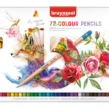 Kleurpotloden Bruynzeel Expression assorti blik à 72 stuks