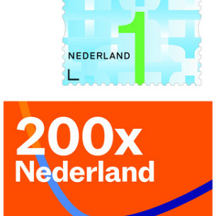 Postzegel Nederland Waarde 1 zelfklevend rol à 200 stuks