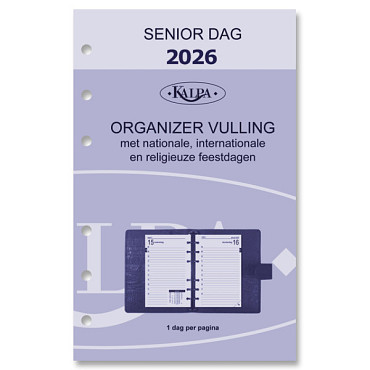 Agendavulling 2027 Kalpa Senior 1dag/1pagina