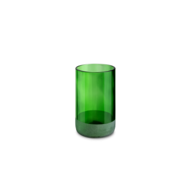Iwas glas groen frosted, 35,5cl/12oz, 7,4 x 12cm, doos a 4 stuks