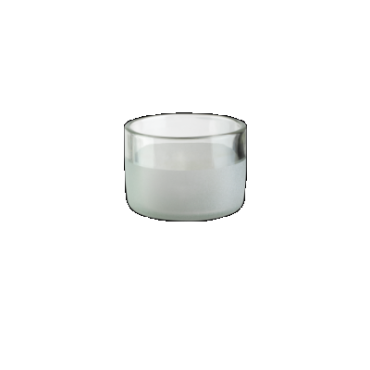 Iwas glas helder frosted, 12cl/4oz, 7,4 x 5,1cm, doos a 4 stuks